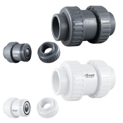 PVC Double Union Check Valve - 1-1/2”