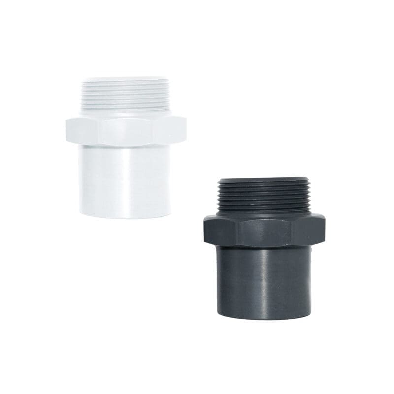 Male adapter spigot 1 1/2” white