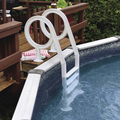 Replacement resin deck ladder